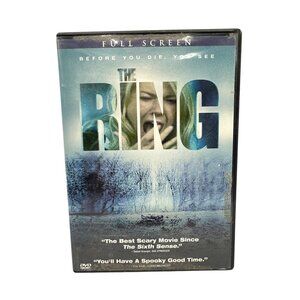 The Ring DVD 2002 Full Screen Naomi Watts PG13 DreamWorks Horror Thriller